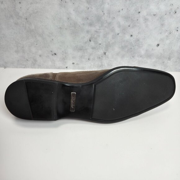 Magnanni Mens Brown Suede Oxford Shoes Size 9 Grey 12518 - Picture 7 of 9